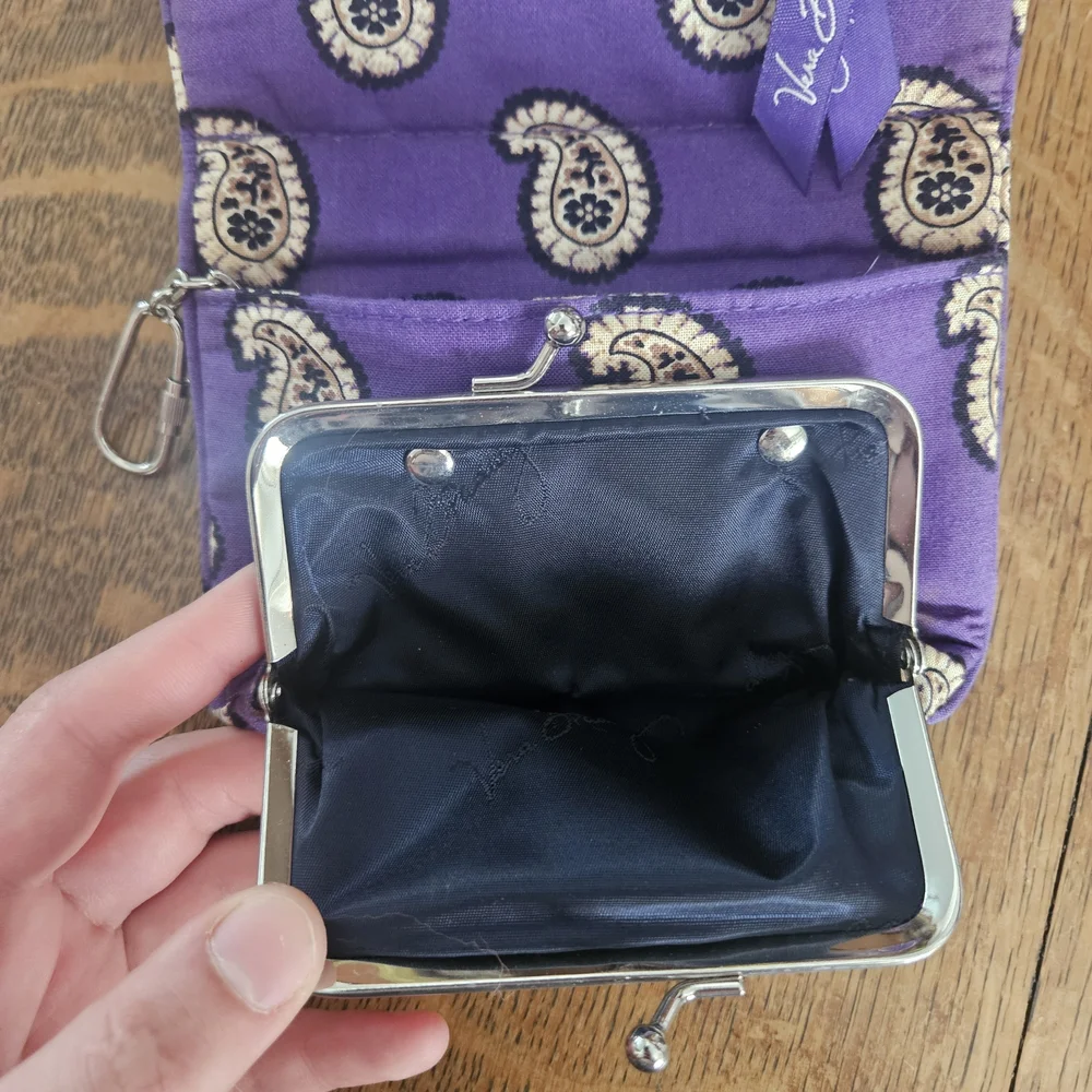 Vera Bradley Purple Paisley Wallet